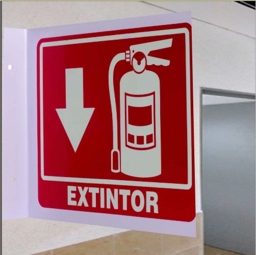 Diseño y fabricacion de señaletica industrial tipo bandera para extintores en poliestileno- Siem Editores.